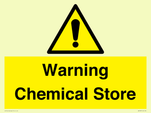 Warning Chemical Store